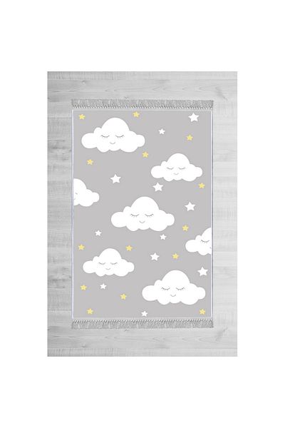 Homelux Children'S Rug Non-Slip, Rectangular, 120X180, Grey, White, Yellow, Polyester
