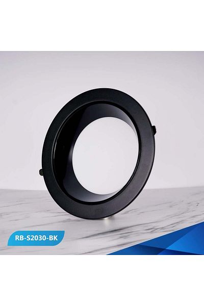 REEBOON 20" Ribbon Spotlight Anti-Glare Black Frame 30W White