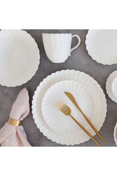 EasyLife Lifestyle Collection Porcelain Bread and Pie Plate 16cm