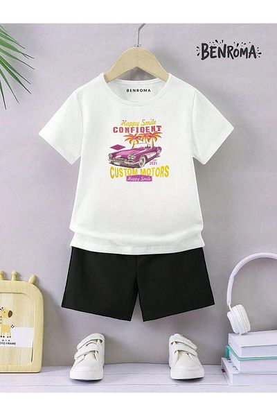 BENROMA Unisex Παιδικό Σετ Σορτς - Character Printed