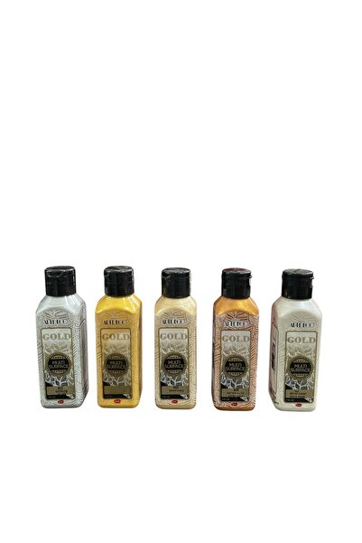 Artdeco Gold Metalik Multi Surface Akrilik Boya Seti 140ml - 5'li Set