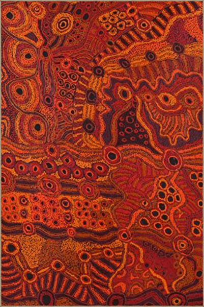 Rugs Modern Halı Turuncu Temalı Karma Soyut Şekil Desenli Modern Dekoratif Ha...