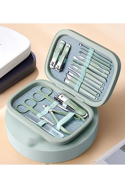 DeftHike 18 Pcs Cuticle Manicure Pedicure Set - Blackhead Removal