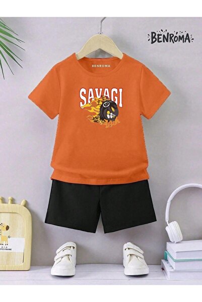 BENROMA Unisek dečiji šorc set - karakter štampan