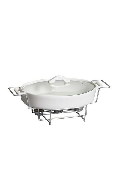 One More High Quality Oval Roaster with Warmer and Lid 43cm
