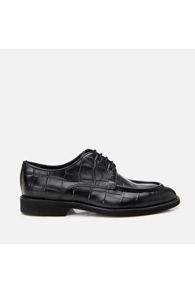 Hotiç Pantofi clasici cu model de crocodil pentru bărbați din piele naturală