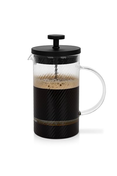 Fissman French Press Coffee and Tea Maker 600mL, Borosilicate Glass Stainless Steel Filter