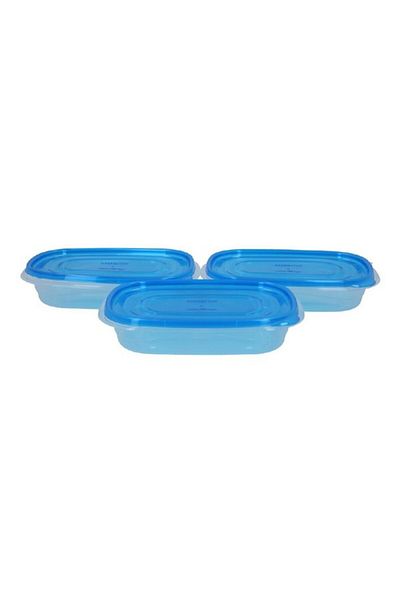 Sistema 3-Piece TakeAlongs Rectangular Food Container Set 950ml