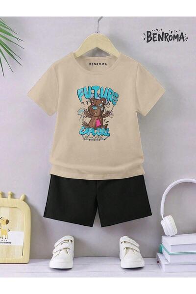 BENROMA Unisek dečiji šorc set - karakter štampan