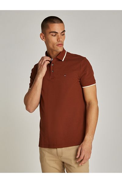 Tommy Hilfiger Men Brown Polos