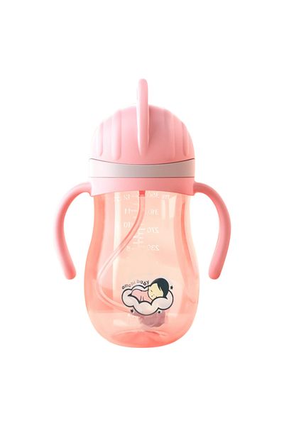 AMCHI BABY Baby Straw Training Cup-Pink