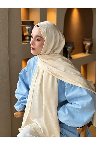 Modakaşmir شال بنمط اللوز من سلسلة الجاكار الحريرية