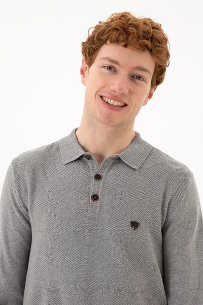 U.S. Polo Assn. Men's Gray Melange Sweater