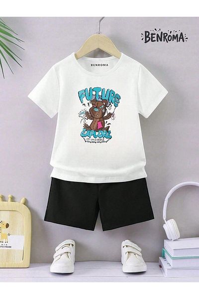 BENROMA Unisex Παιδικό Σετ Σορτς - Character Printed
