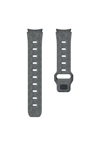 UnDePlus Samsung Galaxy Watch 4 5 6 7 Fe 40 40 44 Classic 42 43 46 47 mm Band Soccer Ball Prism Design Sil