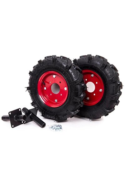 Greentech Çapa Makinası Teker Takımı 4.00 X 80 27 mm Sabit Aks