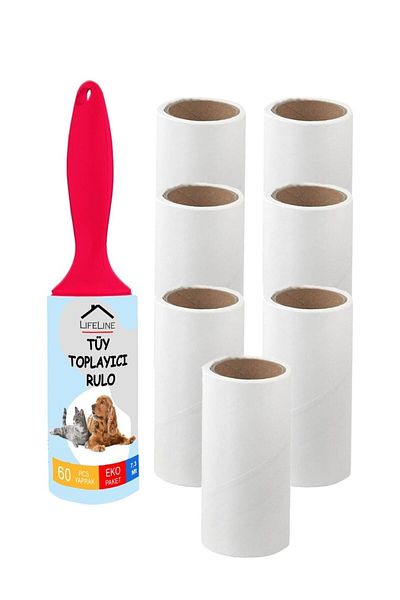 Life Line 7 Pcs Cat and Dog Lint Collector Roll - Replacement Lint Collector Roll