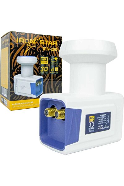 2-Piece 4k Satellite Lnb Universal Dual Twin Lens Full Hd 3D 0.1db Compatible with All Satellite Devices