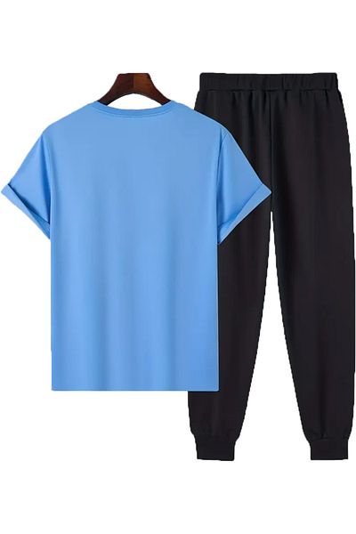 uyguntarz Set de trening unisex cu imprimeu clasic din 2 piese