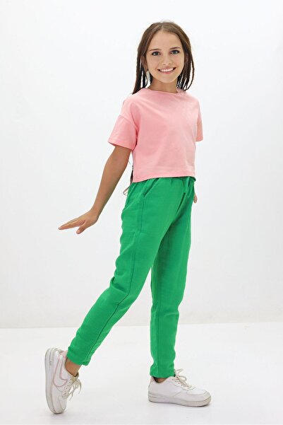 Fox Life Kids Kız Çocuk Takım Müslin Pantolon