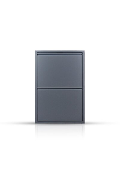 Arinna 2’ Li Antrasit Metal Ayakkabılık