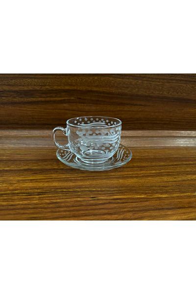 AR HOME 12 Pcs Handmade - Glass Tea & Coffee Cup Set