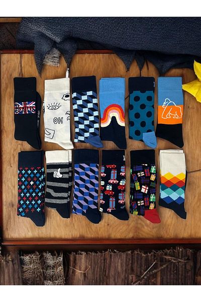 The Babylon Socks Patterned Men's Socks 3 Pairs