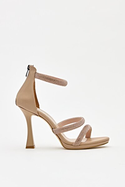 Hayati Arman Women's Three-Stripes Evening Dress Shoes Ten Skin