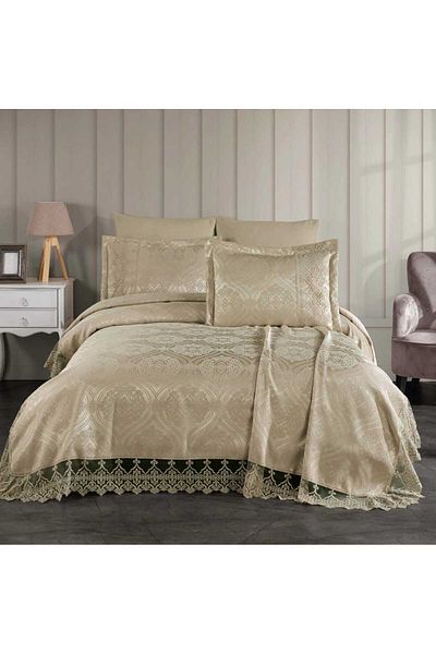 diabella Sultan 3 Piece French Lace Chenille Lux Pique Set