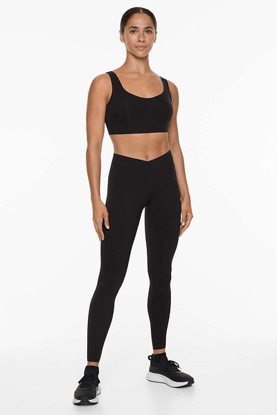 Oysho V-cut light-touch 65cm ankle-length leggings