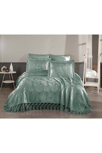 diabella Palm 3 Piece French Lace Chenille Lux Pique Set