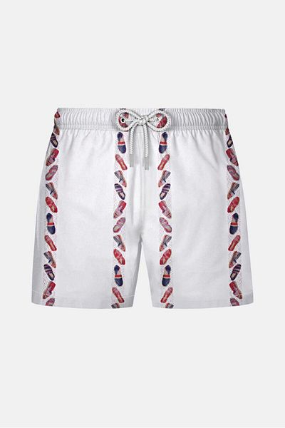 AYYILDIZ 842 Men's White Swim Shorts