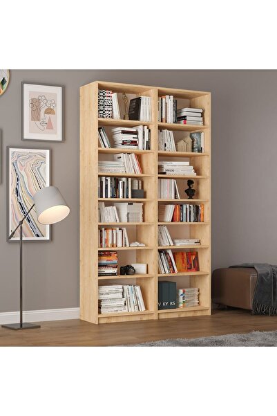 asratrend Asra Trend MDF Safir Meşe Kitaplık – Ayarlanabilir Raflar, Ev & Ofi...