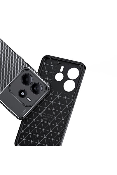 m.tk moveteck Tecno Spark 30 Pro Case with Camera Protection Protruding Carbon Pattern Colorfast Protective  Cover