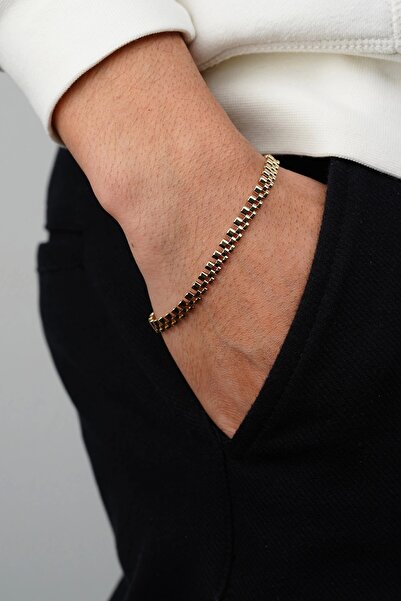 Arpaş Güzide 14 Ayar Altın Erkek Bileklik