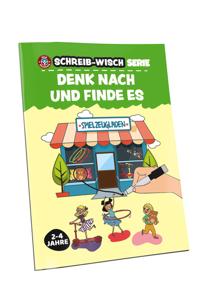 Çocuk Akademi Almanca Yaz Sil Serisi Düşün Bul