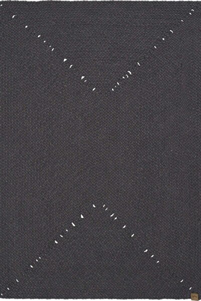 Halımax Lunox Antrasit Hasır Örgü Çift Taraflı Dokuma Yolluk Jüt Kilim Dikdörtgen Banyo Paspası