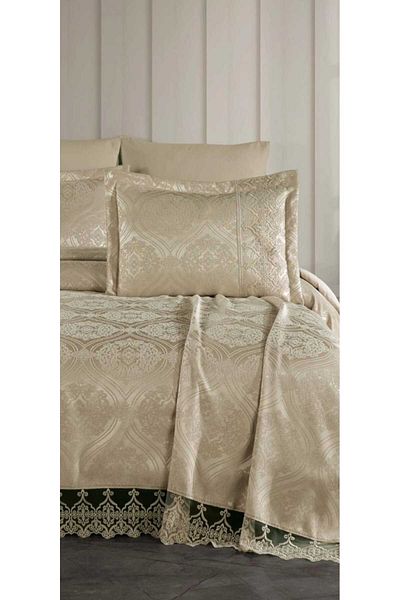 diabella Sultan 3 Piece French Lace Chenille Lux Pique Set