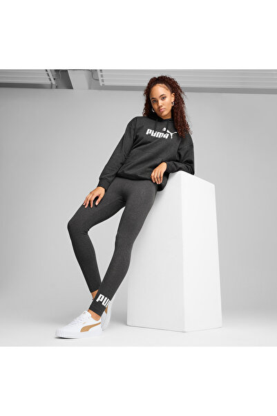 Puma Essential No. 1 Logo Kadın Gri Günlük Stil Tayt 68242607