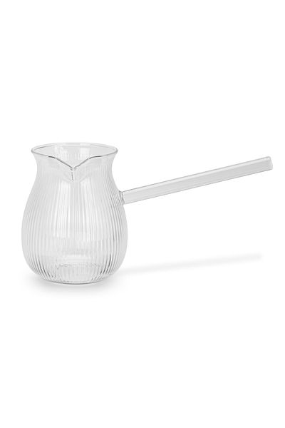 Fissman 650mL Glass Turkish Coffee Pot, High-Heat Resistant Glass Teapot, Perfect Pouring Spout