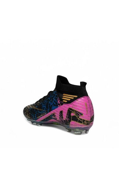 LALİGA Laliga 565 Black and Gold Color Socks Children's Football Boots