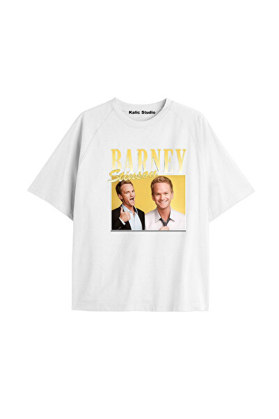 Kalic Studio تي شيرت كيف اجتمعت مع أمك مقاس كبير كود 16 أبيض