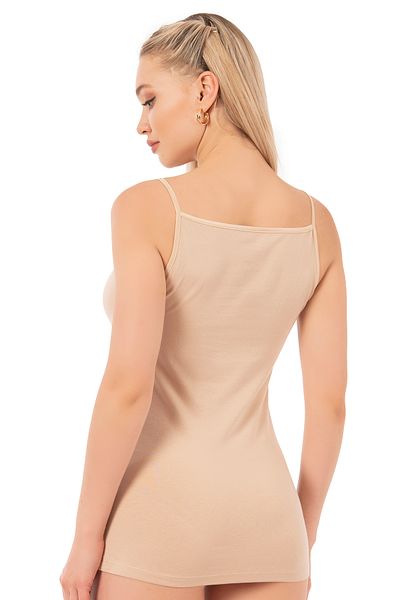 ÖZKAN underwear Özkan 20586 Women's Cotton Modal Flexible Comfortable Satin Bias Thin Strap Athlete