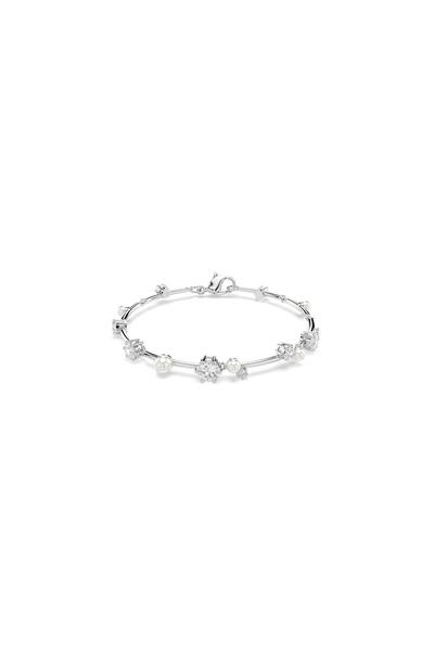 Swarovski 5707511 Swarovski Bilezik Constella:Bracelet Pearl Whı/Rhs M