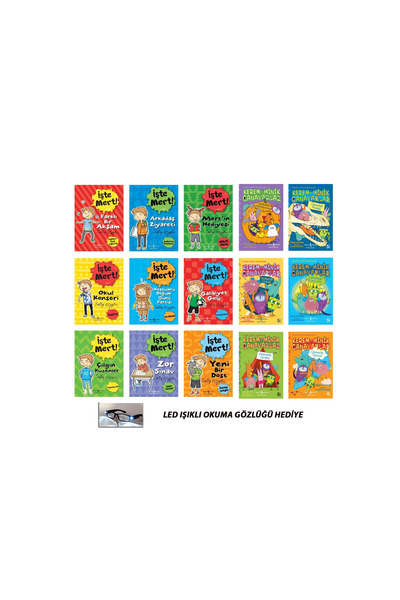 TÜRKİYE İŞ BANKASI KÜLTÜR YAYINLARI kerem ile minik canavarlar 6 kitap-işte m...