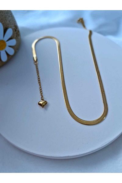 EZ accessories Italian chain steel necklace
