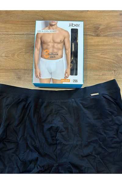 Jiber Άνετα ανδρικά Modal Boxer 3 Pack από το δικό του ύφασμα με εσωτερικά λάστιχα