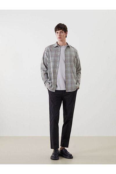 LC Waikiki Slim Fit Long Sleeve Plaid Men's Shirt