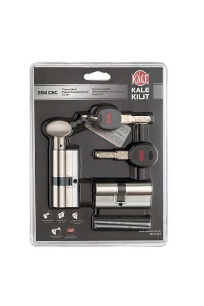 Kale Kilit Castle 264 Cec Tube Encrypted High Security Cylinder Set of 2
