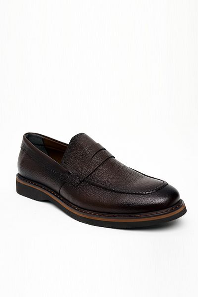 Morven Men's Brown Seasonal Analine Eva Sole Shoes